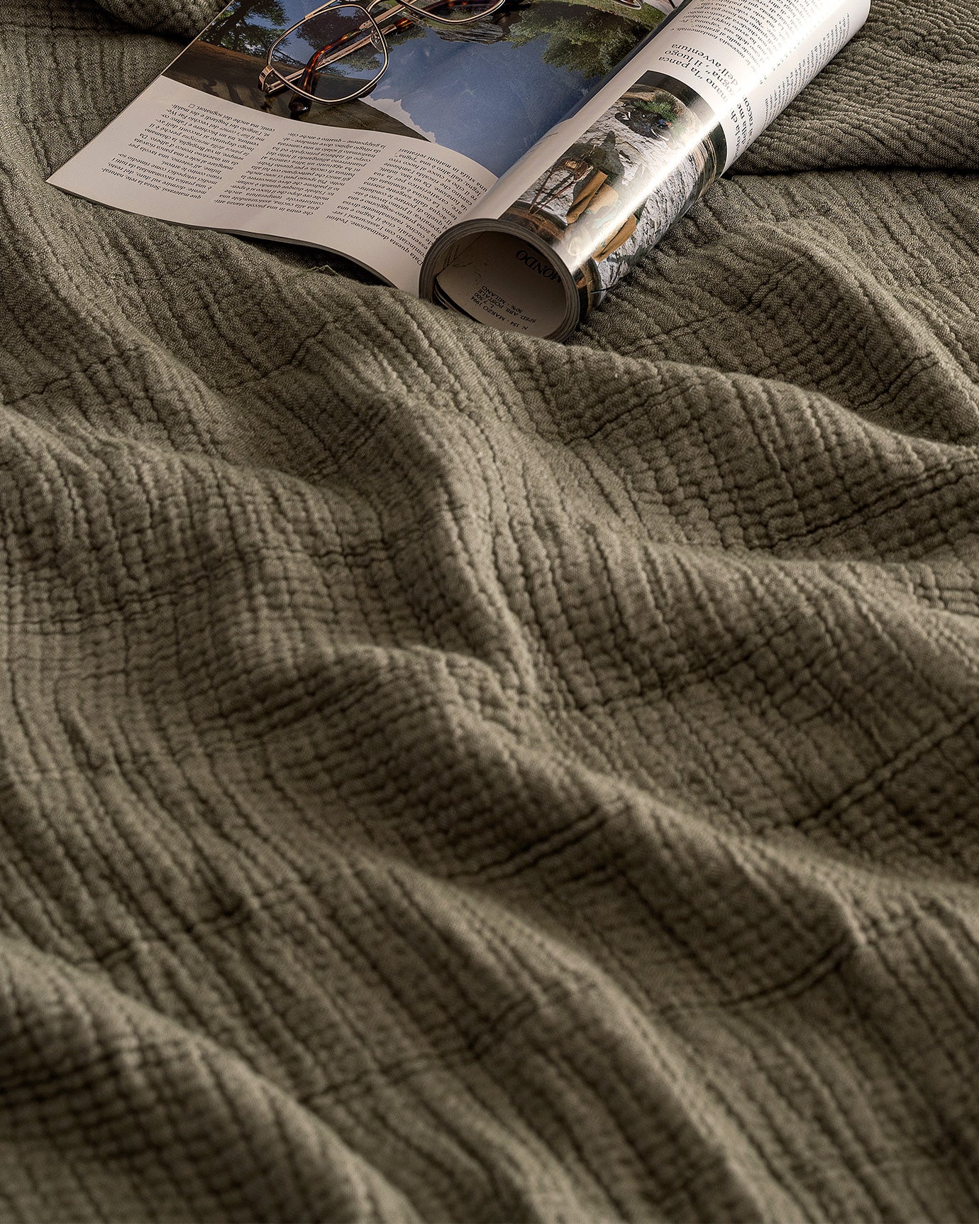 Carolines Double Cotton Bedspread Quilt Coverlet - Soft & Lightweight