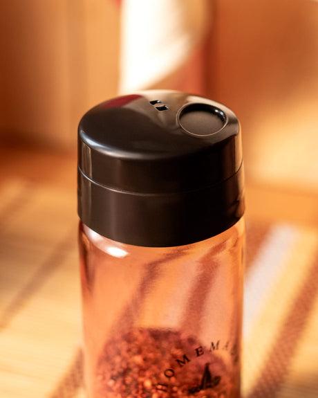 240ml Round Glass Spice Jar with Lid - Clear Kitchen Food Storage Container