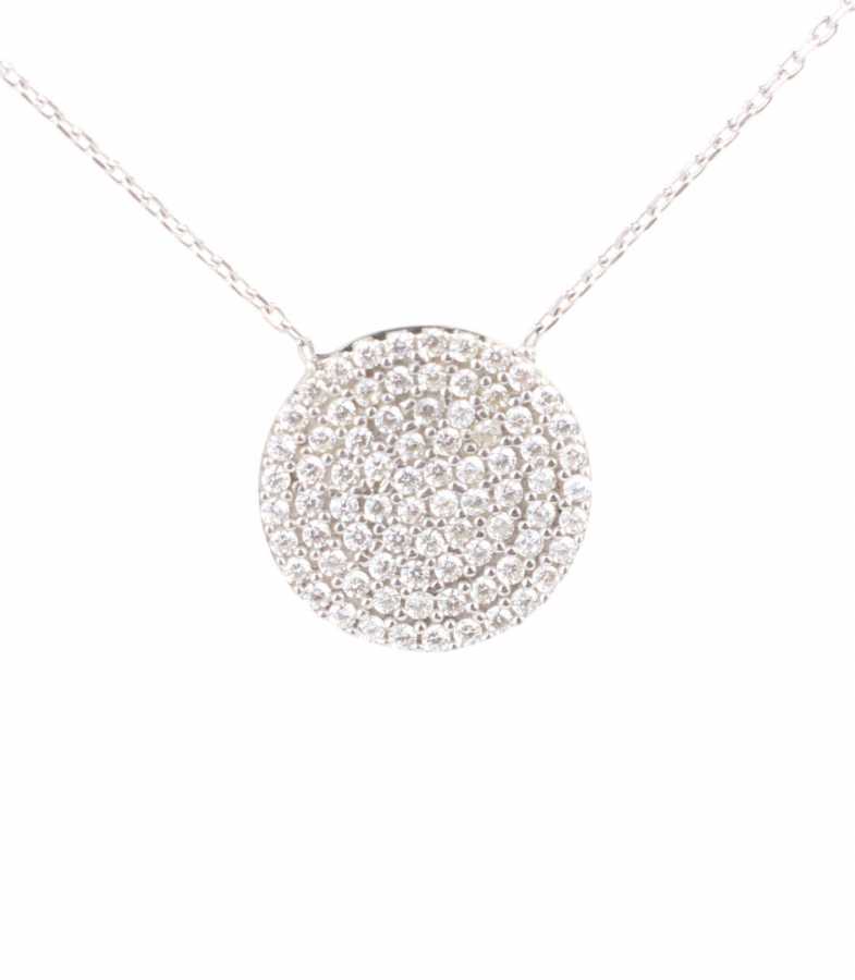 Professional 925 Sterling Silver Circle Necklace