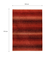 Oriental Cadre Area Rug - Terracotta Rust - 120x170 cm