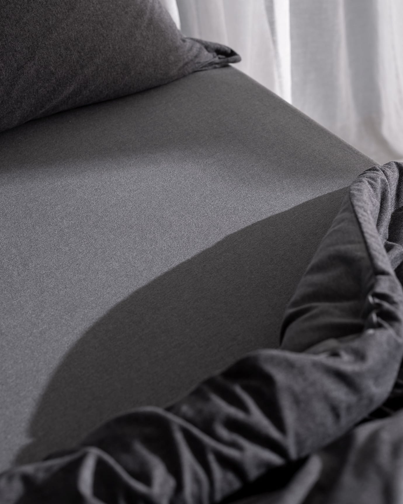 Cotton Blend Single Duvet Set - Soft Jersey & Fitted