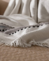 Soft Blend Textured Sofa Throw - Flamme Collection Design