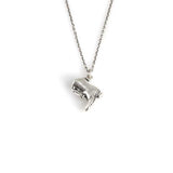 925 Sterling Silver Boot Pendant Necklace - Playful Charm