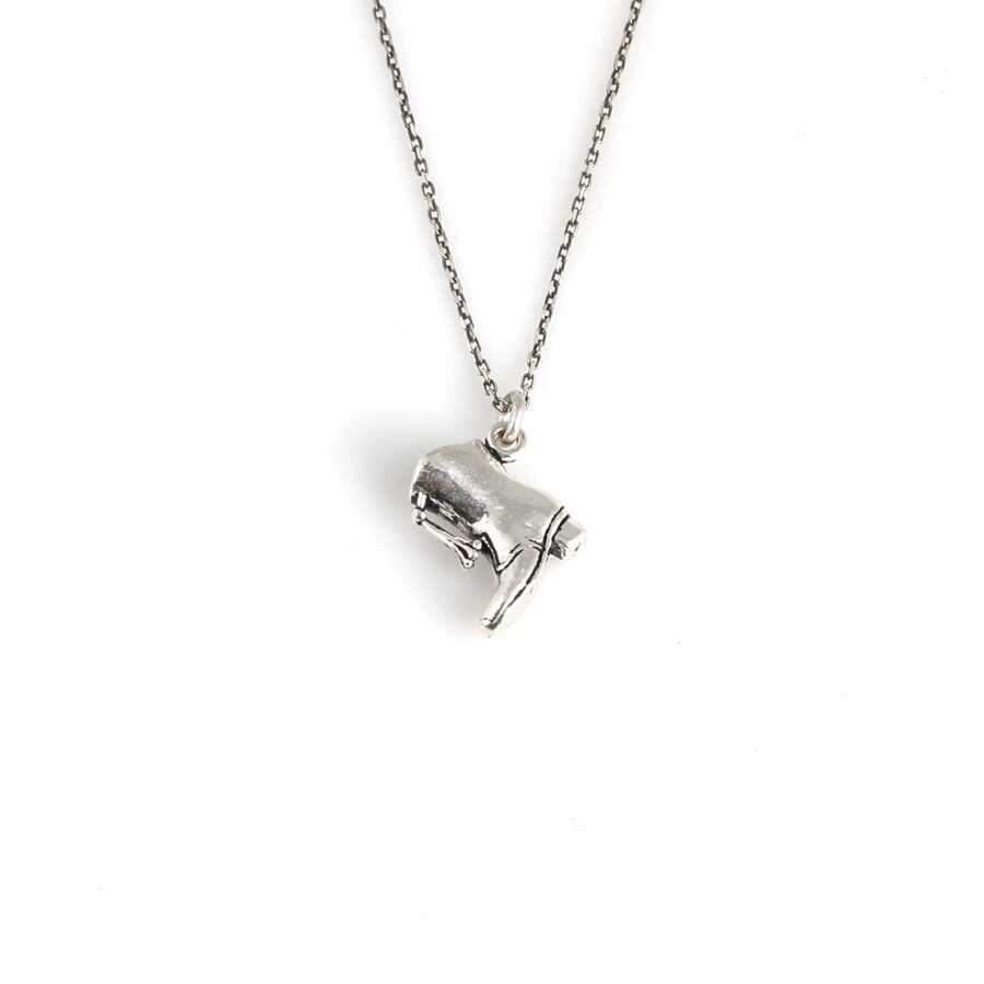 925 Sterling Silver Boot Pendant Necklace - Playful Charm