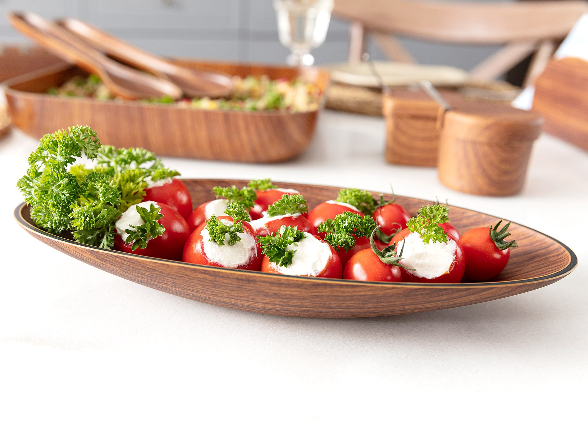 Plastic Serving Platter - Versatile Ancona Collection