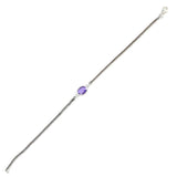 Professional Sterling Silver Amethyst Fox Tail Bracelet