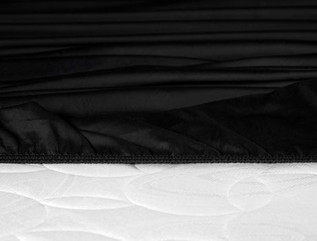 Ciel King Size 100% Cotton Satin Fitted Sheet - Soft & Luxurious Comfort
