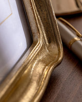 Elegant Gold Medium Photo Frame for Home Decor
