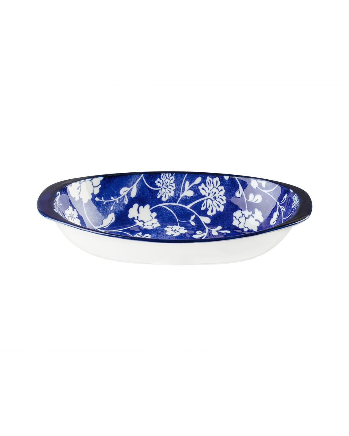 Nieuwe Bone China Ovale Bord met Handvat - Rêve Bleu Elegant Ontwerp