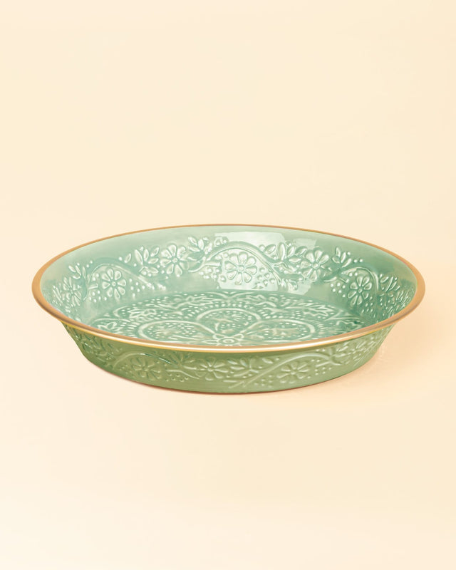 Premium Metal Serving Tray - Modern Elegance for Hosting & Decor