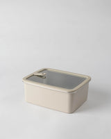 Large Steel Food Storage Container, 3200ml, Soft Beige