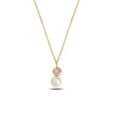 Colorful Gemstone Pendant Necklace - Timeless Rainbow Design