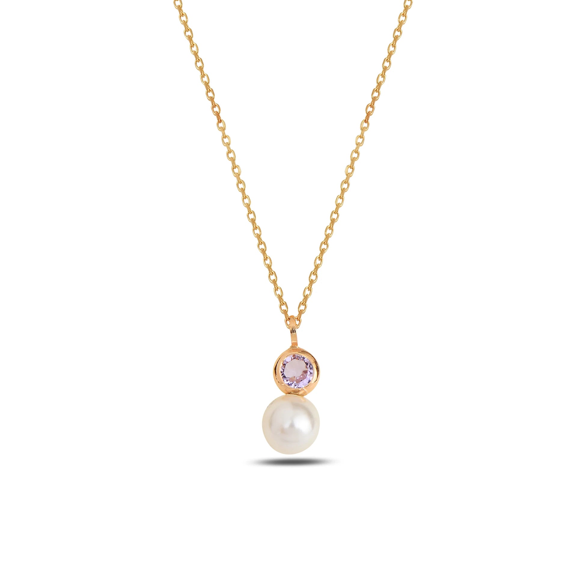 Colorful Gemstone Pendant Necklace - Timeless Rainbow Design