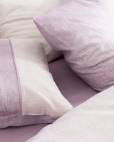 100% Cotton King Size Duvet Cover Set - Elegant Crepe Print
