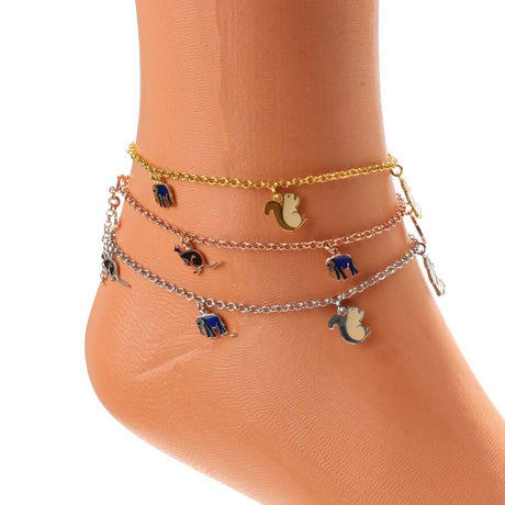 Premium 925 Sterling Silver Animal Motif Anklet