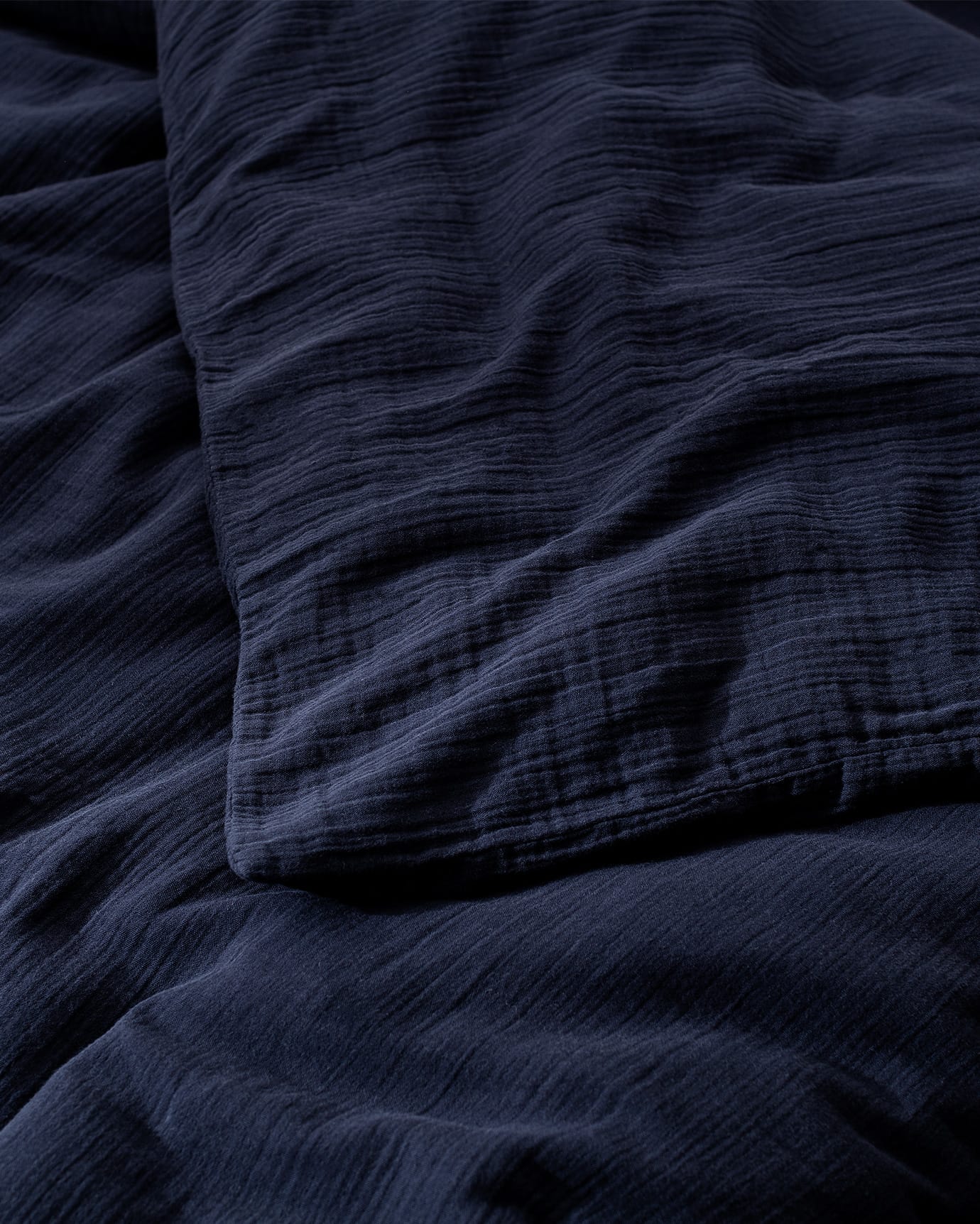 100% Cotton Muslin Super King Duvet Set - Elasticated Fit