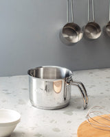 18/10 Stainless Steel Milk Pot - Modern, Induction Ready Design