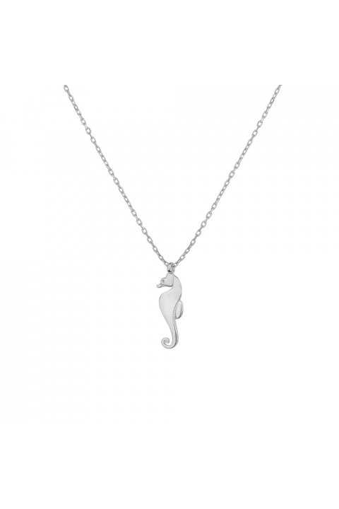 925 Sterling Silver Seahorse Necklace - Delicate Ocean Charm