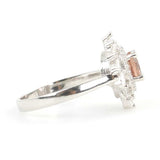 925 Sterling Silver Zultanite & Baguette Wind Rose Ring