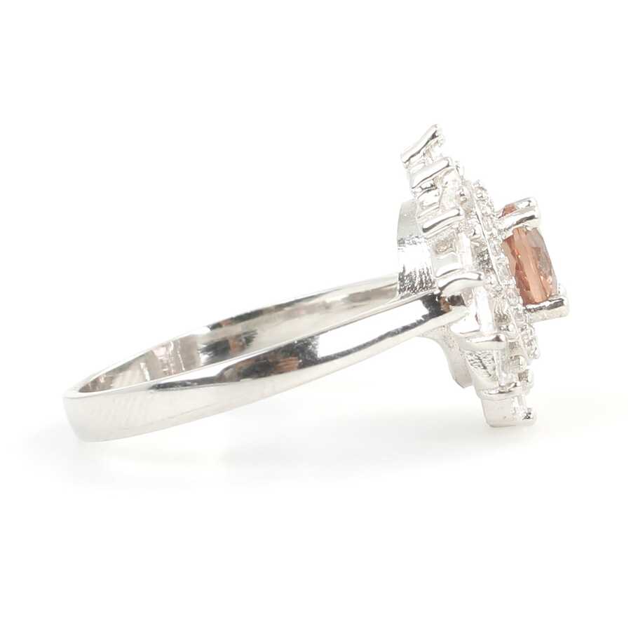 925 Sterling Silver Zultanite & Baguette Wind Rose Ring