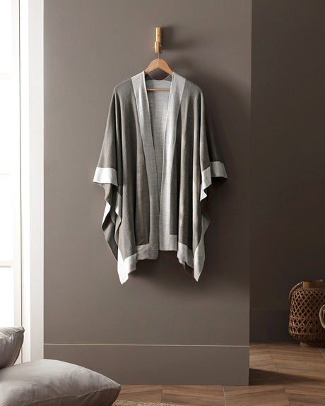Soft Plaid Poncho Wrap Shawl for Women