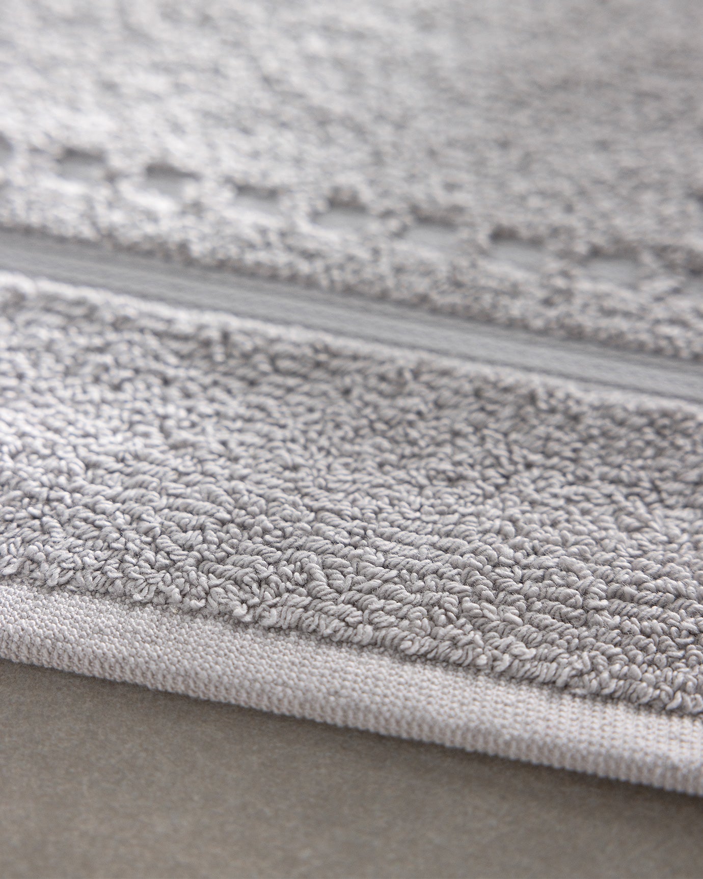 Tappetino da Bagno in Cotone - Morbido Asciugamano da Pavimento Assorbente - Grigio 50x80 cm