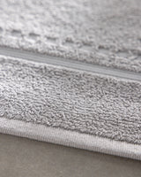 Tappetino da Bagno in Cotone - Morbido Asciugamano da Pavimento Assorbente - Grigio 50x80 cm