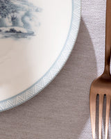 New Bone China Breakfast Set - Elegant Two-Tone Style