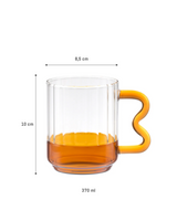 Heat-Resistant Borosilicate Glass Mug - Modern & Durable