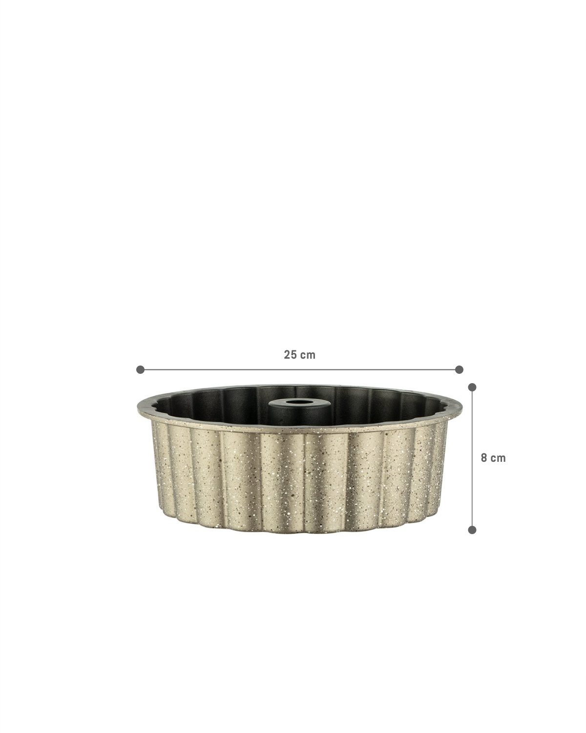Melay Design Non-Stick Cake Pan, Mink Gray