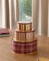 Louise Round Metal Storage Box, Medium