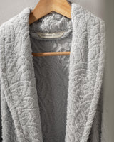 100% Cotton Jacquard Unisex Bathrobe - Soft & Absorbent Comfort