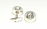 Men's 925 Sterling Silver Stamped Cufflinks