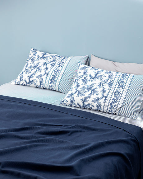 Twin Size Cotton Pique Bedding Set - Soft, Breathable & Lightweight