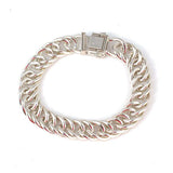 Premium Sterling Silver Box Clasp Gourmet Chain Bracelet