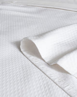 100% Cotton Double Size Pique Bedspread Set - Embroidered Design