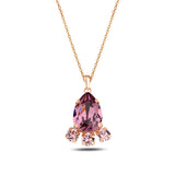 Crystal Chandelier Necklace - Elegant Marquise & Pear-Cut Design