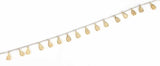 925 Sterling Silver Filigree Drop Anklet - Handmade Ankle Jewelry
