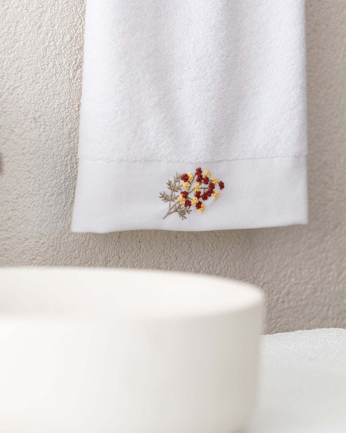 100% Cotton Face Towel - Felicity Embroidered Design