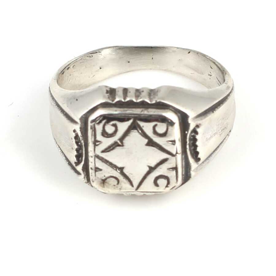 Premium 925 Sterling Silver Tile Ring