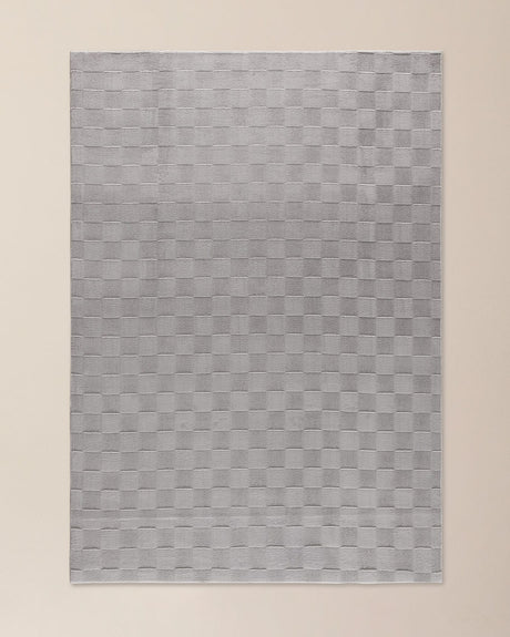 Faux Silk Embossed Area Rug - Soft & Luxurious Floor Carpet