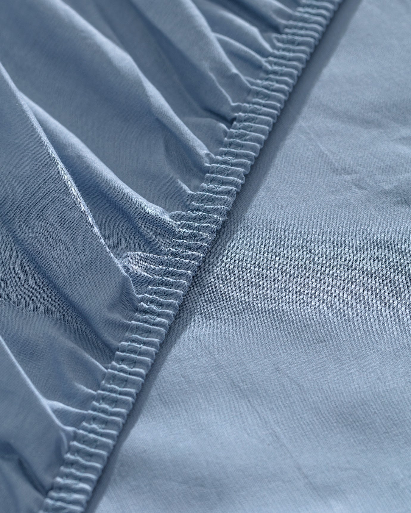 King Size Deep Pocket Fitted Sheet - 100% Ranforce Cotton - Dark Blue