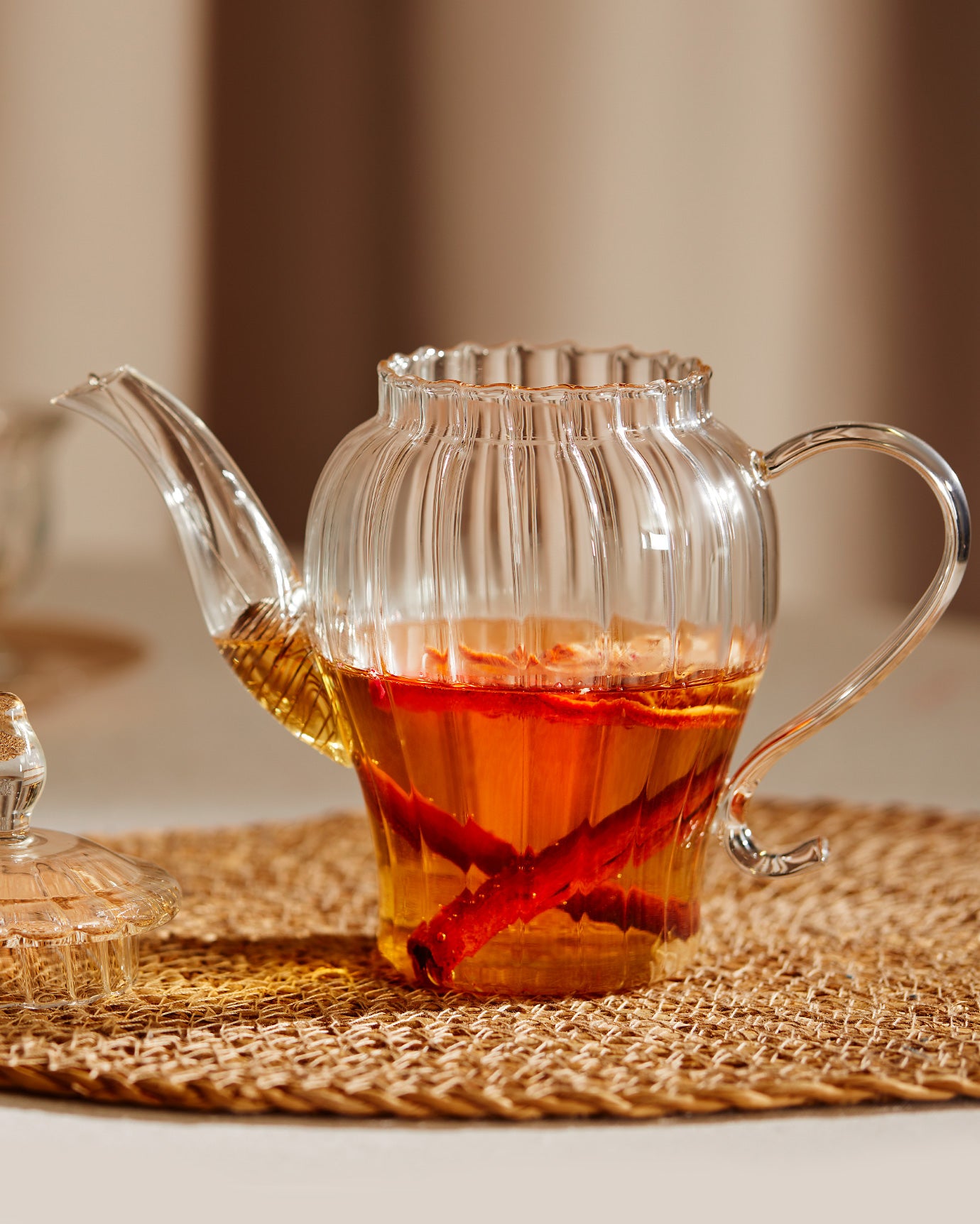 Borosilicate Glass Teapot - Integrated Steel Infuser