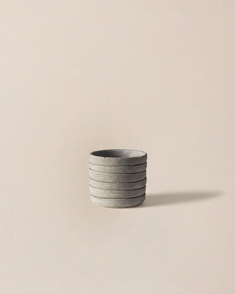 Durable Cement Planter - Modern Minimalist Soft Grey Finish