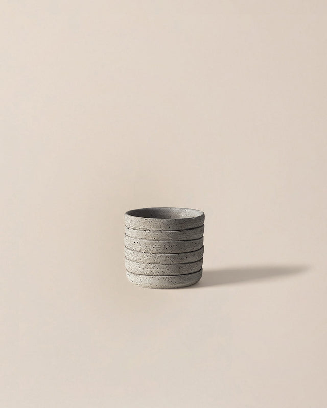 Durable Cement Planter - Modern Minimalist Soft Grey Finish