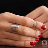 925 Sterling Silver Adjustable Round Ring - Versatile Minimalist