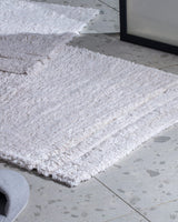 2-Piece Cotton Bath Mat Set, Absorbent Bathroom Rugs