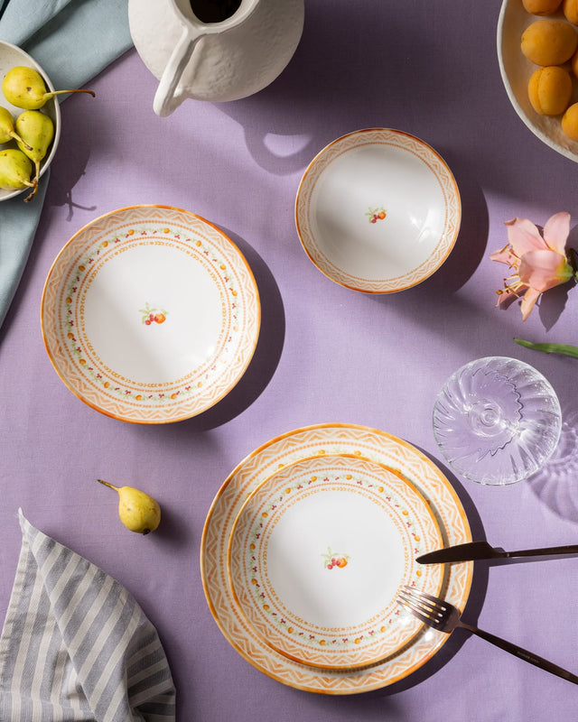 New Bone 6-Person Dinner Set - Sophisticated & Durable Design