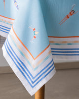 Luxurious Polycotton Blend Tablecloth - Elegant Aubade Pattern