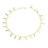 Premium 925 Sterling Silver Fringed Bar Anklet